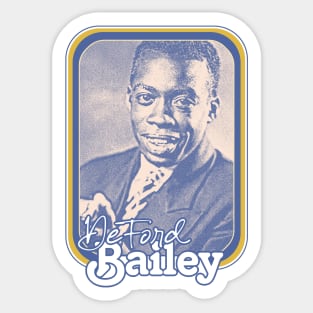 DeFord Bailey / Retro Style Country Artist Fan Design Sticker